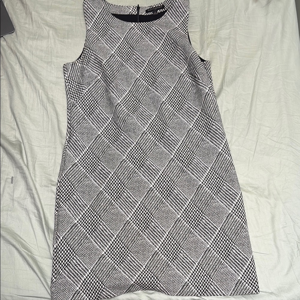 Banana Republic Black and White Sheath Mini Dress